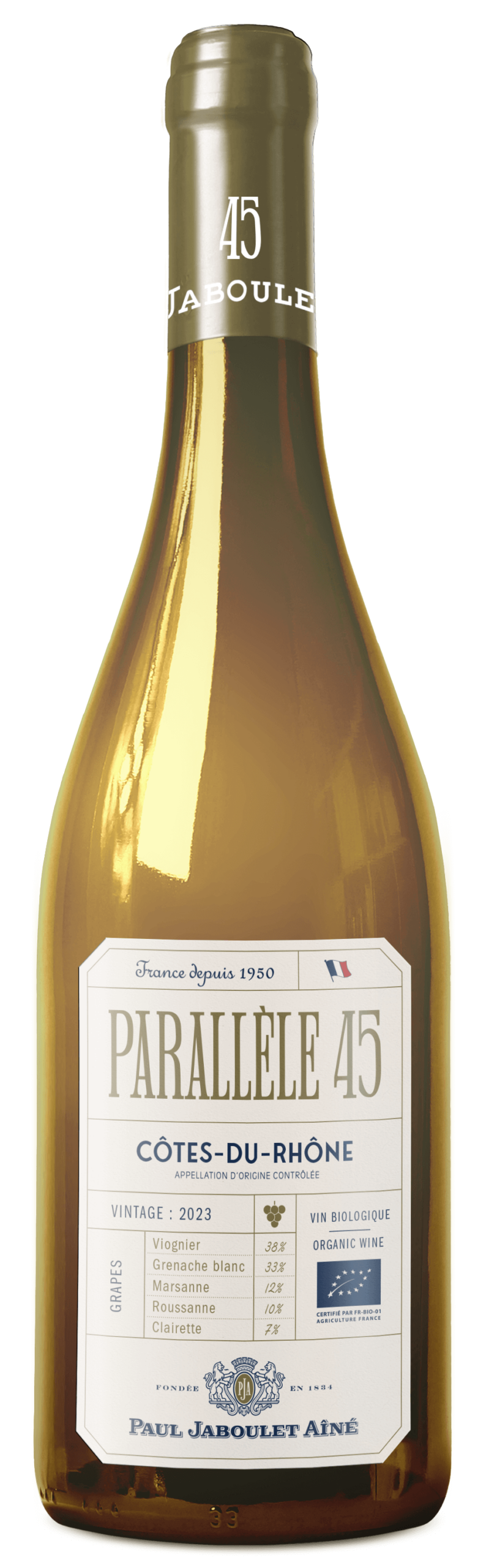 Paul Jaboulet Aine Cotes du Rhone Parallele 45 Blanc