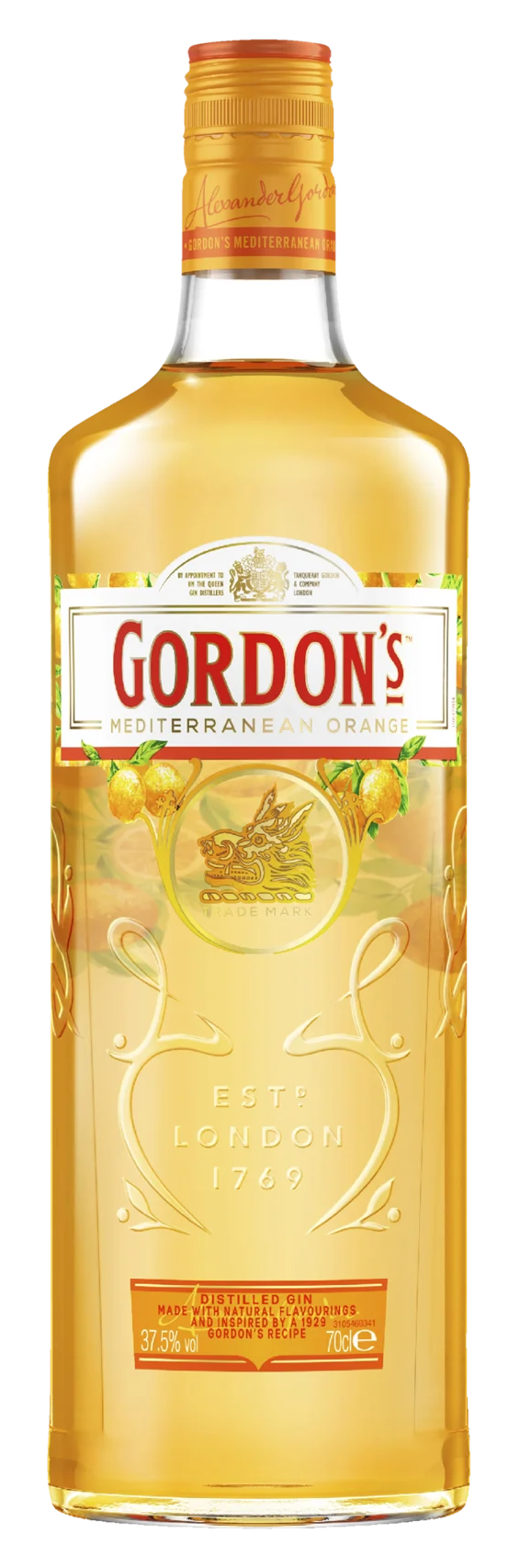 Gordon's Mediterranean Orange Gin 700mL